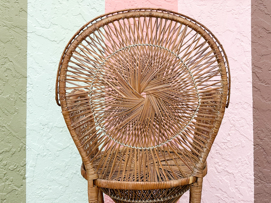 Cute Buri Rattan Sunburst Chair