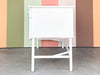 Custom Wood and Rattan Painted Desk
