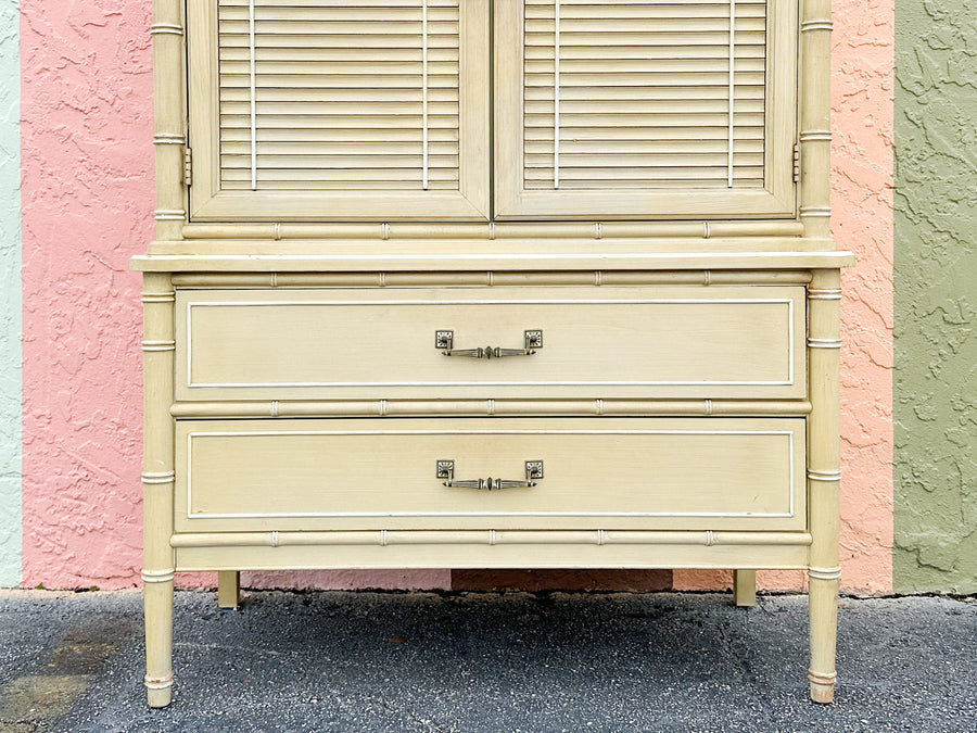 Henry Link Faux Bamboo Armoire