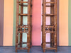 Pair of Handsome Rattan Etageres