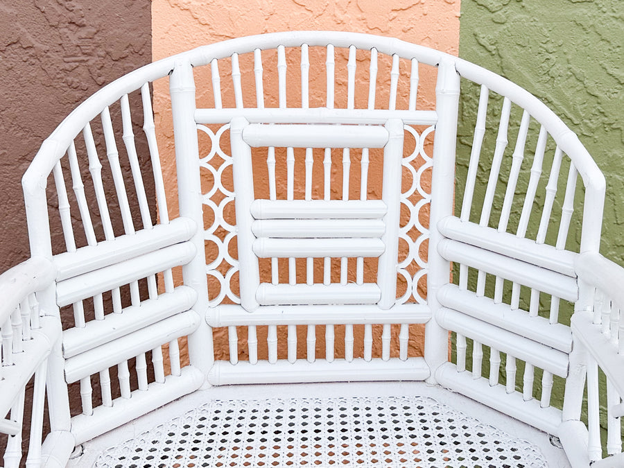 Brighton Style Painted Rattan Chair