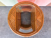Old Florida Rattan Side Table