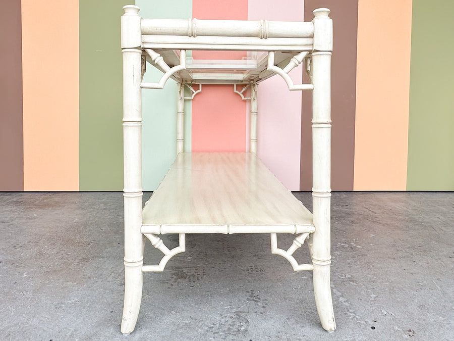 Thomasville Faux Bamboo Console