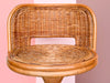 Cute Wicker and Rattan Swivel Vanity Chair