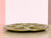 Moss Green French Oyster Plate