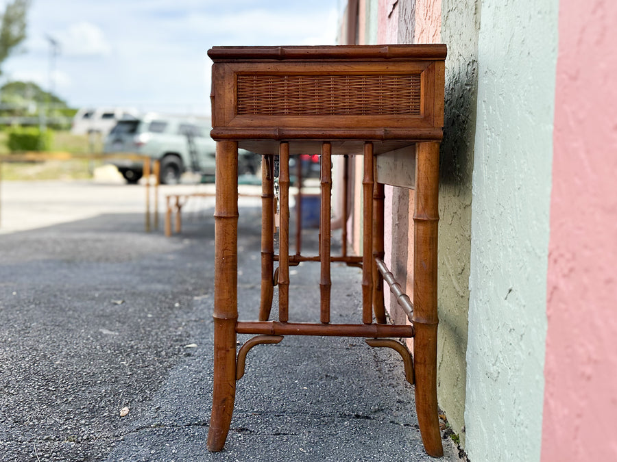 Handsome Faux Bamboo Writing Desk