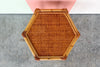 Petite Rattan Hexagon Pedestal