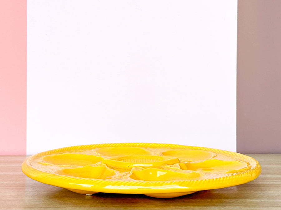 Sunshine Yellow French Oyster Plate
