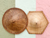 Pair of Cane and Rattan Hats