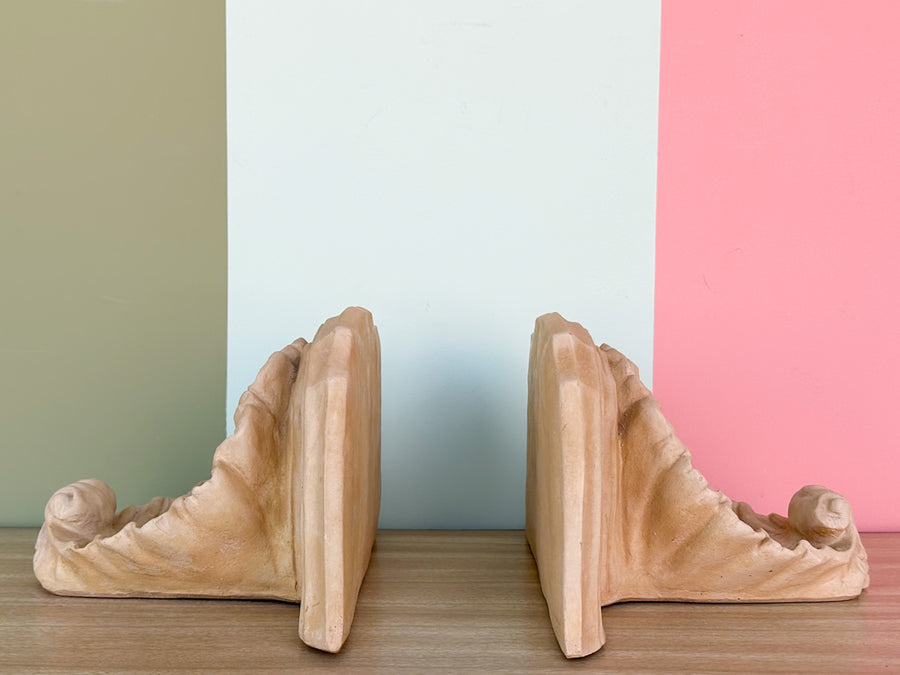 Pair of Plaster Wall Shelves