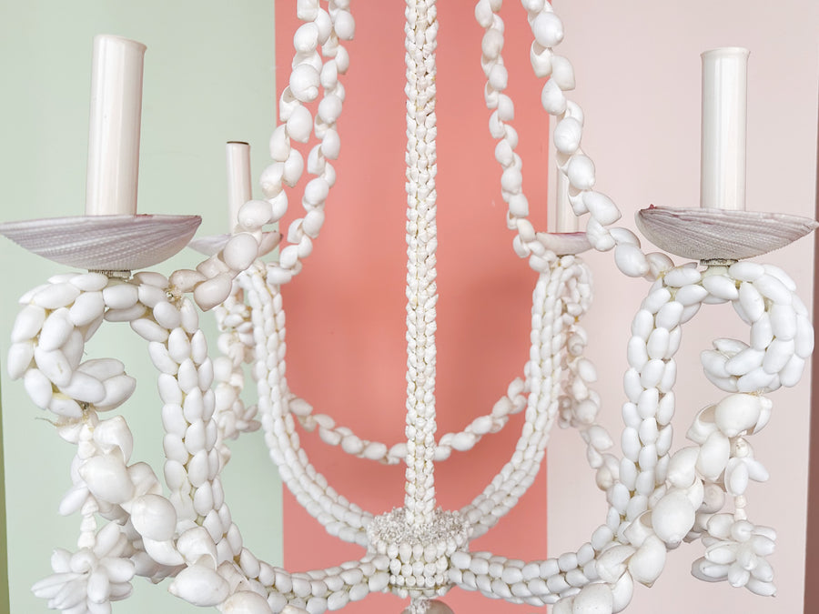 Currey and Company Shell Chandelier