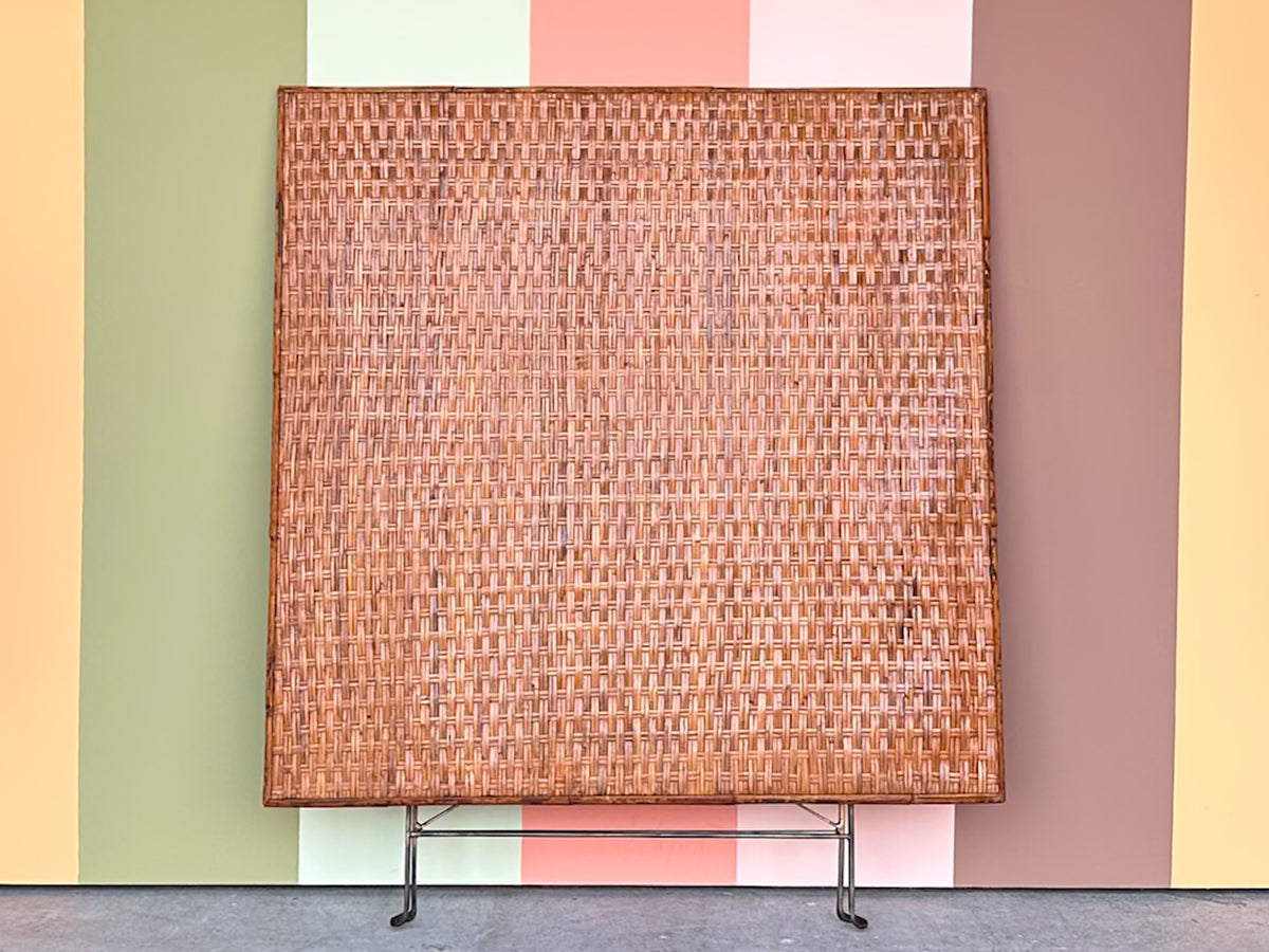 Woven Rattan Folding Game Table