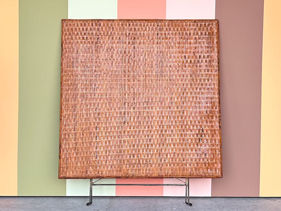 Woven Rattan Folding Game Table