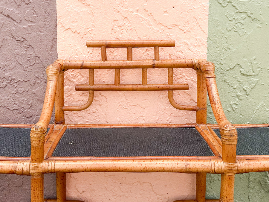Rattan Pagoda Wall Shelf