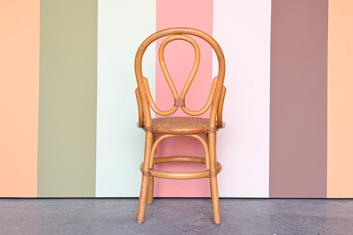 Rattan and Cane Desk Chair