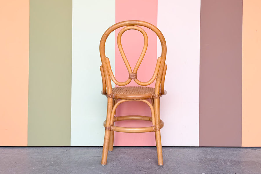 Rattan and Cane Desk Chair