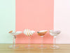 Set of Four Shell Chic Coupes