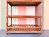 Tortoiseshell Rattan Etagere