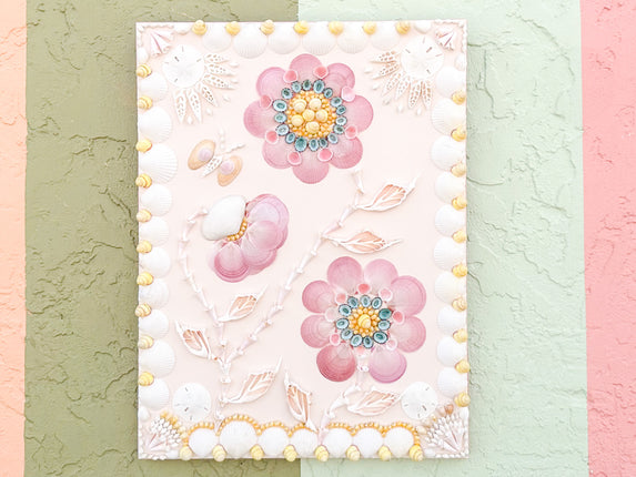 Lavender Flowers Shell Panel