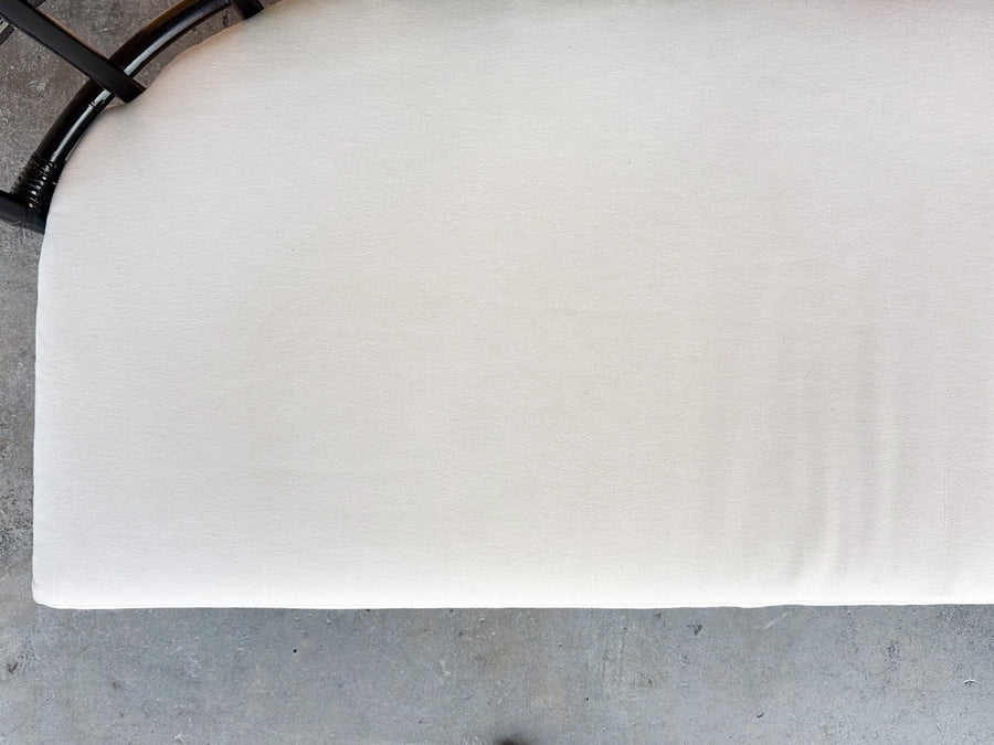 Curved Rattan Loveseat
