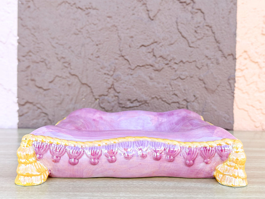 Stack of Pink and Yellow Ceramic Pillows