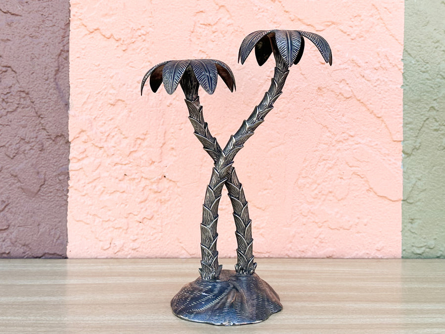 Pair of Palm Tree Candlesticks