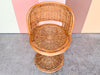 Cute Wicker and Rattan Swivel Vanity Chair