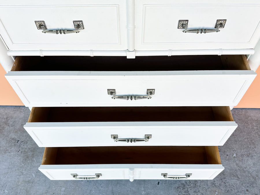 Henry Link Faux Bamboo Tall Chest