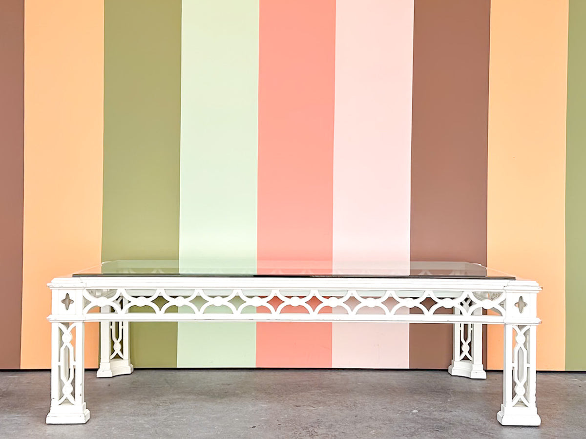 Large Regency Fretwork Coffee Table