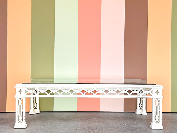 Large Regency Fretwork Coffee Table