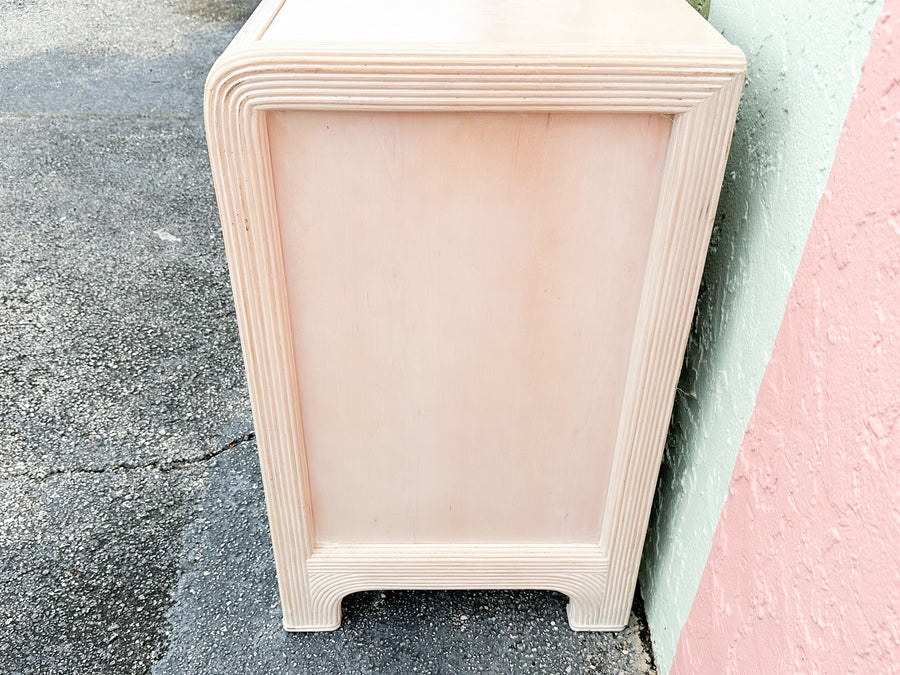 Coastal Pencil Reed Rattan Credenza