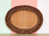 Set of Five Woven Rattan Trays