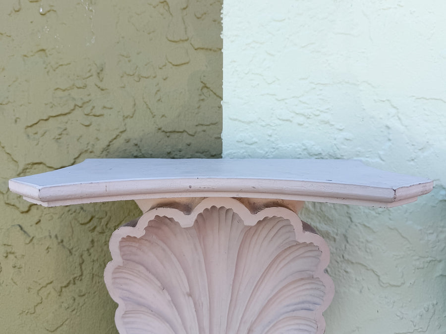Pair of Large Shell Wall Shelves