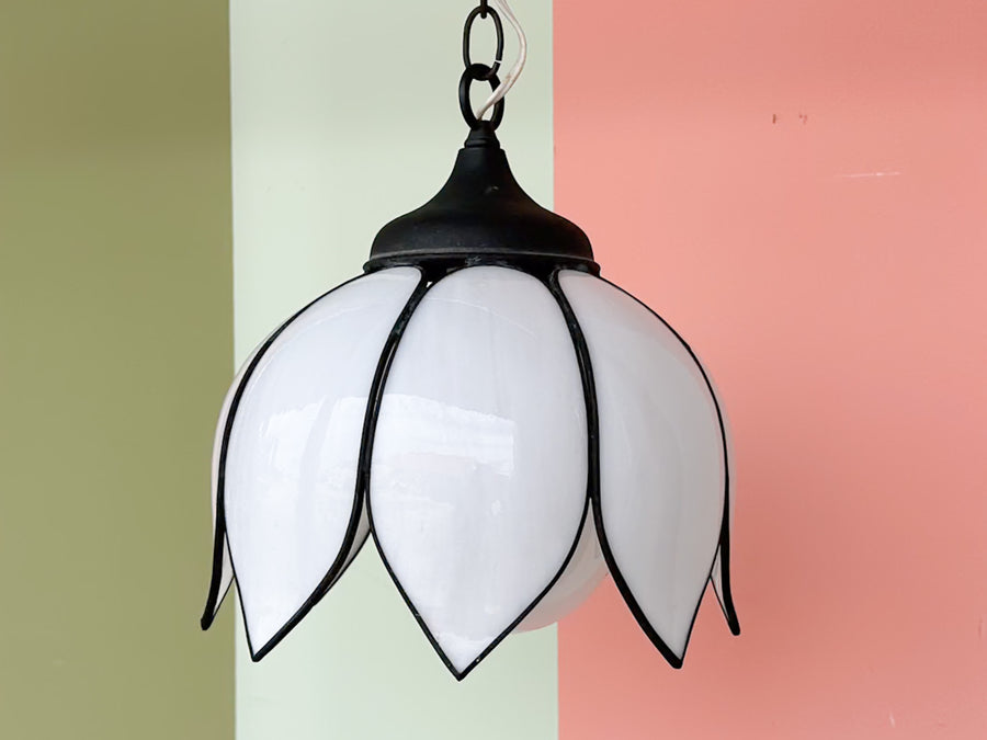 MCM Glass Tulip Pendant