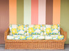 The Wicker Works Braided Rattan Sofa
