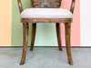 Shell Back Wood Accent Chair