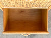 Island Style Rattan Wrapped Nightstand