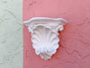 Pair of Petite Plaster Shell Wall Shelves