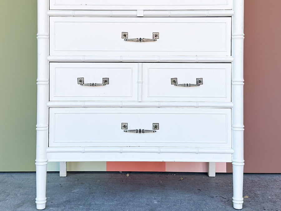 Henry Link Faux Bamboo Tall Chest