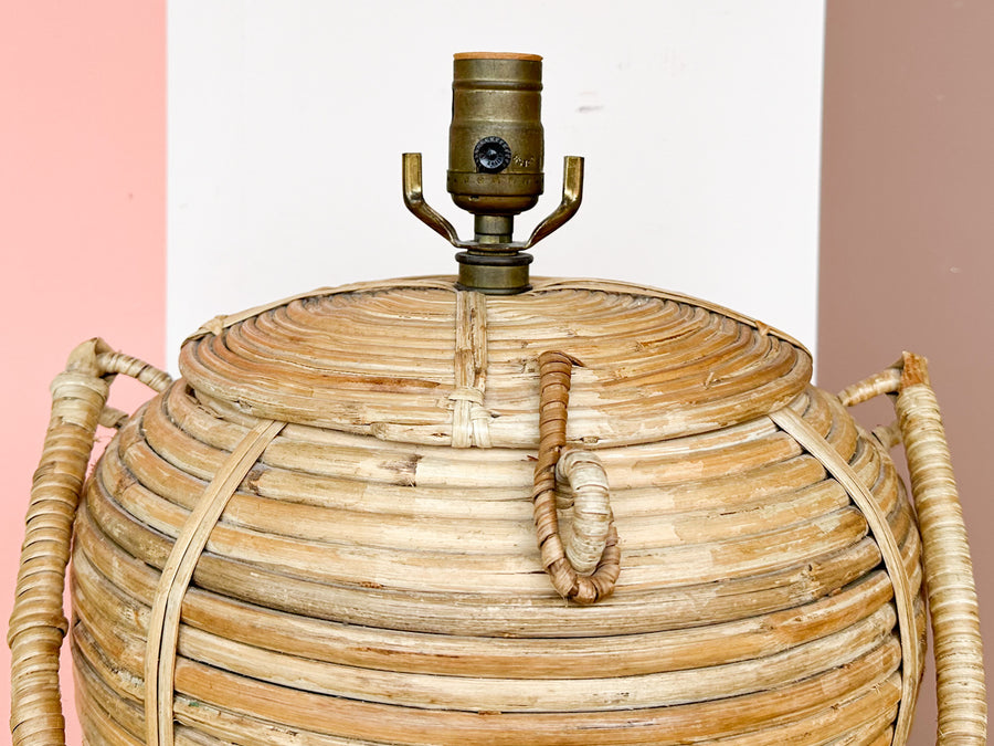 Pencil Reed Rattan Lamp