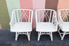 Set of Four Ficks Reed Rattan Swivel Chairs