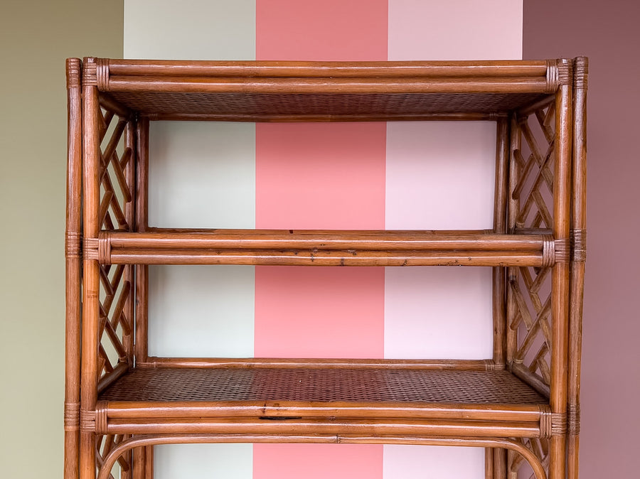 Chippendale Rattan Etagere