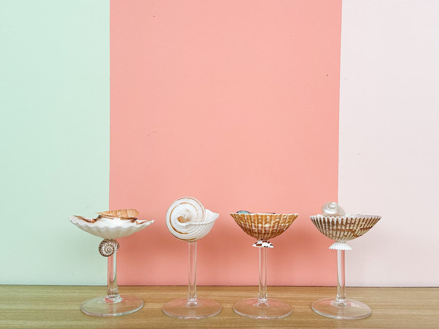 Set of Four Shell Chic Coupes