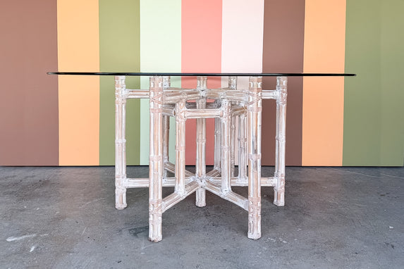 McGuire Style Bamboo Dining Table