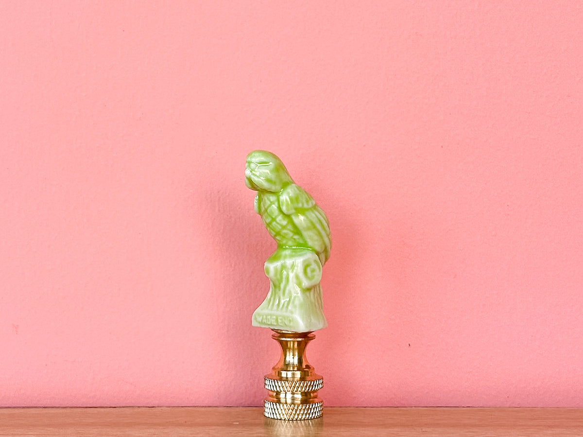 Wade Whimsies Green Parrot Finial