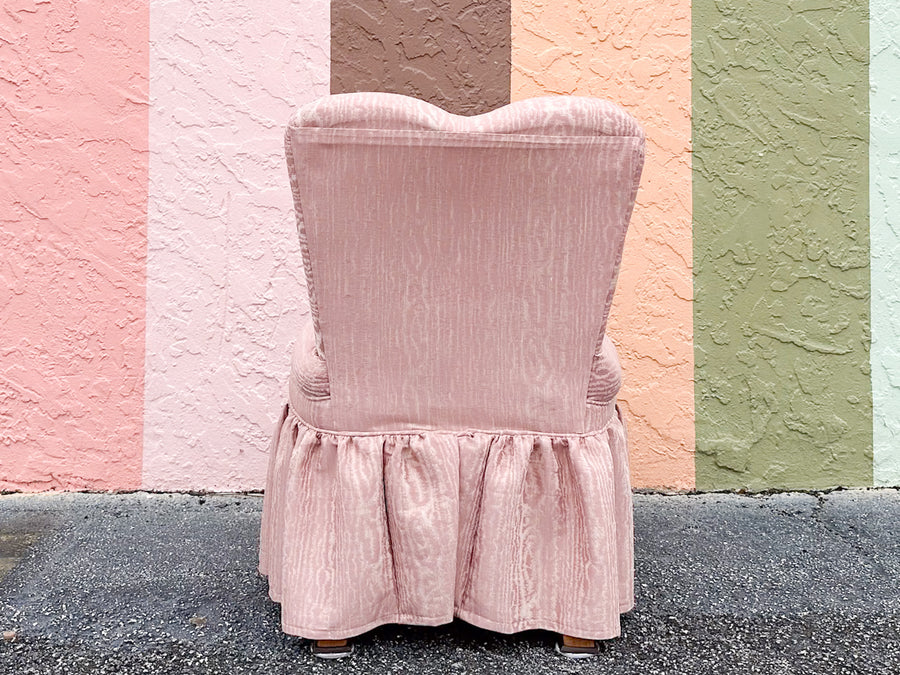 Pink Chic Upholstered Sweetheart Chair