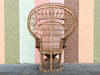 Natural Rattan Fiddlehead Peacock Chair