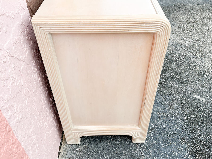 Coastal Pencil Reed Rattan Credenza
