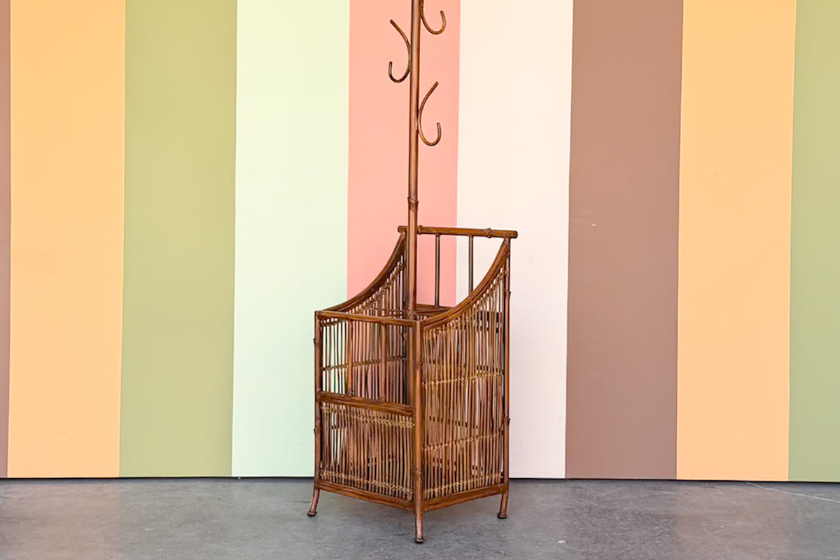 Metal Faux Bamboo Hat Rack