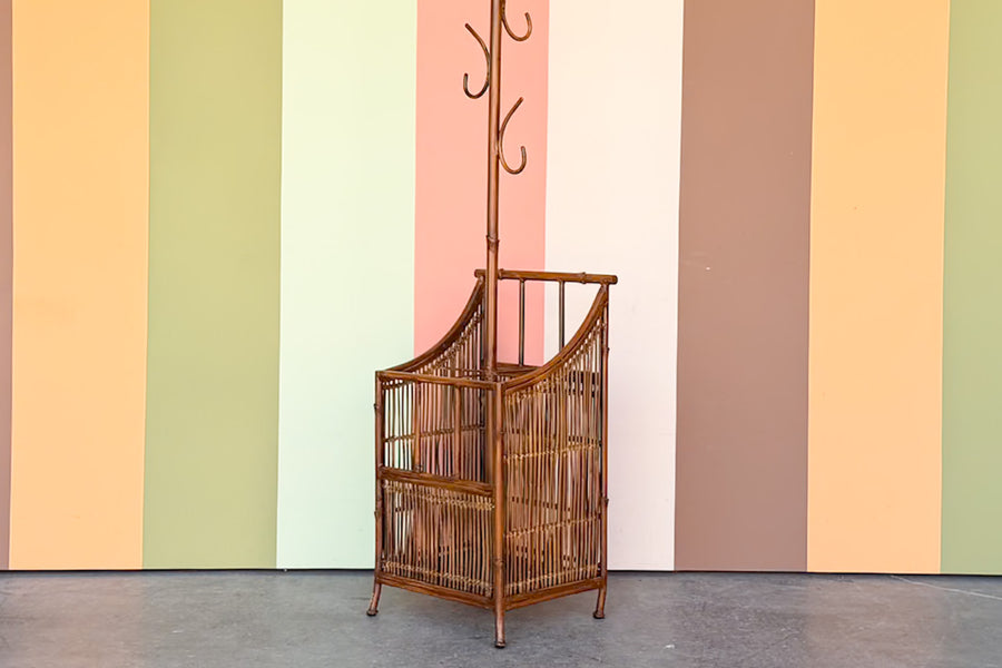 Metal Faux Bamboo Hat Rack